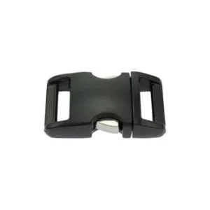 Klickverschluss Alu Schwarz - 15mm