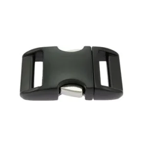 Klickverschluss Alu Schwarz - 20mm