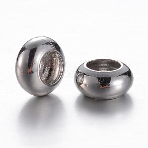 Spacer Bead Rondell platinum