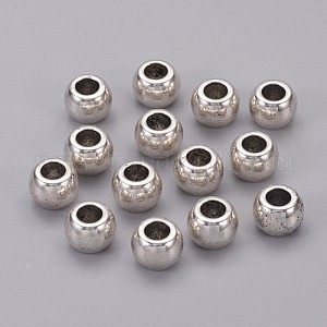 runde Grosslochperlen Antik Silber