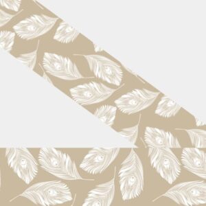 UV bedrucktes BioThane - Federn beige