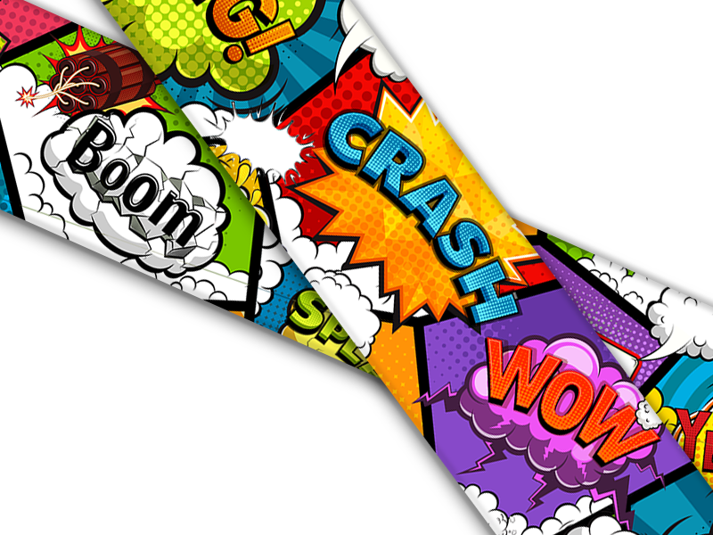 UV bedrucktes BioThane (US)- Comic Pop