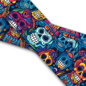 UV bedrucktes BioThane (US)- Colorful Skulls
