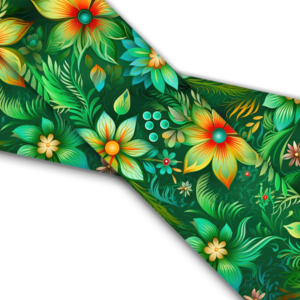 UV bedrucktes BioThane (US)- Ethereal Floral Green