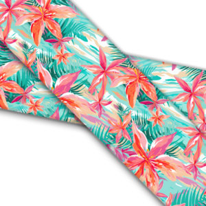 UV bedrucktes BioThane (US)- Hawaiian Floral