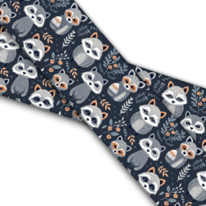 UV bedrucktes BioThane (US)- Grey Racoons