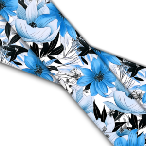 UV bedrucktes BioThane (US)- Blue Botanical