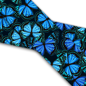 UV bedrucktes BioThane (US)- Blue Butterflies
