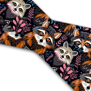UV bedrucktes BioThane (US)- Boho Racoons