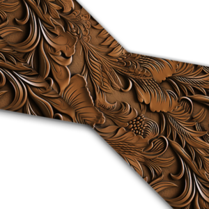 UV bedrucktes BioThane (US)- Carved Leather Fleur