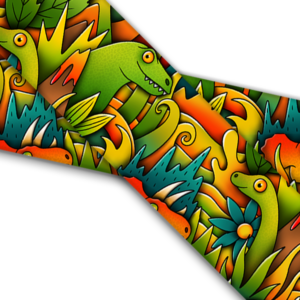 UV bedrucktes BioThane (US)- Dino World