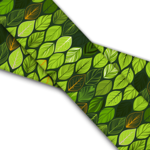 UV bedrucktes BioThane (US)- Green Leaves
