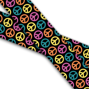 UV bedrucktes BioThane (US)- Peace and Love Black